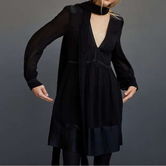 Zara V-Neck Dress - Picture 2 of 5